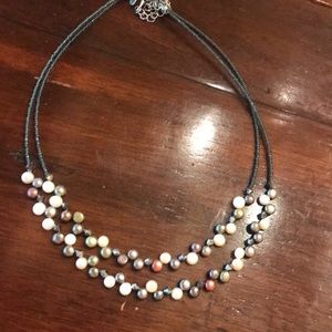 Lia Sophia multi color pearl necklace style necklace.